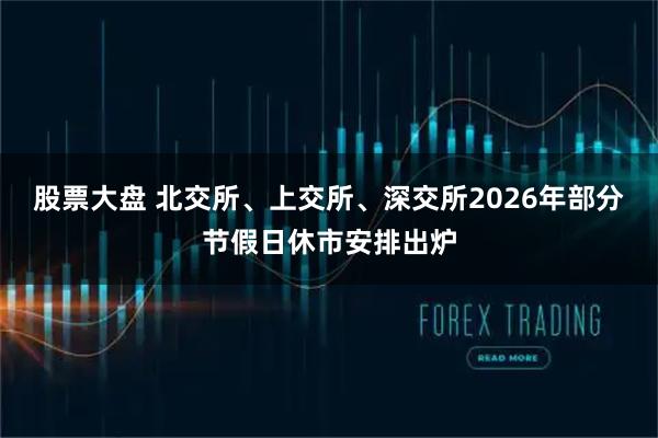 股票大盘 北交所、上交所、深交所2026年部分节假日休市安排出炉